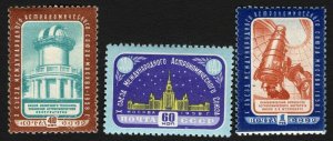 Russia/USSR 1958, Congress of the Astronomical Union,Sc # 2092-94,VF MNH** (KV2)