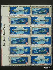 BOBPLATES #1569-70 Apollo Soyuz Plate Block F-VF NH <=> See Detai...