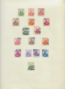 SWITZERLAND CANTON AARGAU REVENUE LOT - 15 PCS 1900'S GEBUHRENMARKE - S3