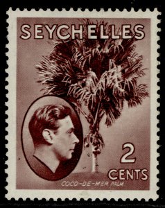 SEYCHELLES GVI SG135, 2c purple-brown, M MINT. CHALKY