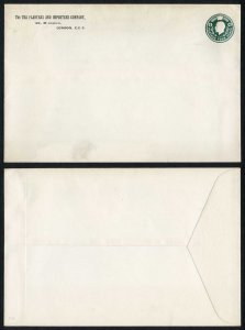 ES47 KGV 4d Envelope Approx 153x227mm Stamped to Order by Tea Planter