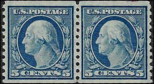 496 Mint,OG,NH... Pair... SCV $17.50... VF/XF