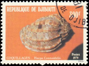 Djibouti #506-508, Complete Set(3), 1979, Sea Shells, Used, CTO