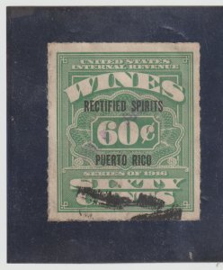 Puerto Rico Scott # RE29 60¢ Rectified Spirits (1934)