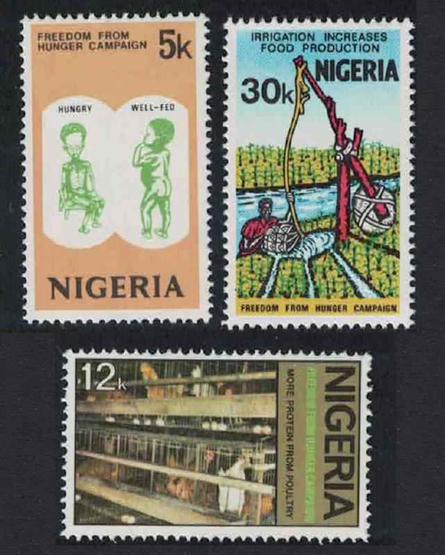 Nigeria Freedom from Hunger Campaign 3v SG#328-330