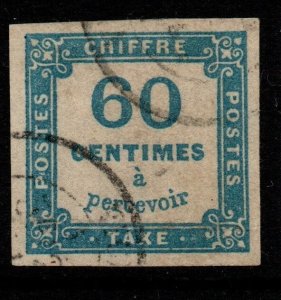 FRANCE SGD217 1878 60c BLUE POSTAGE DUE USED