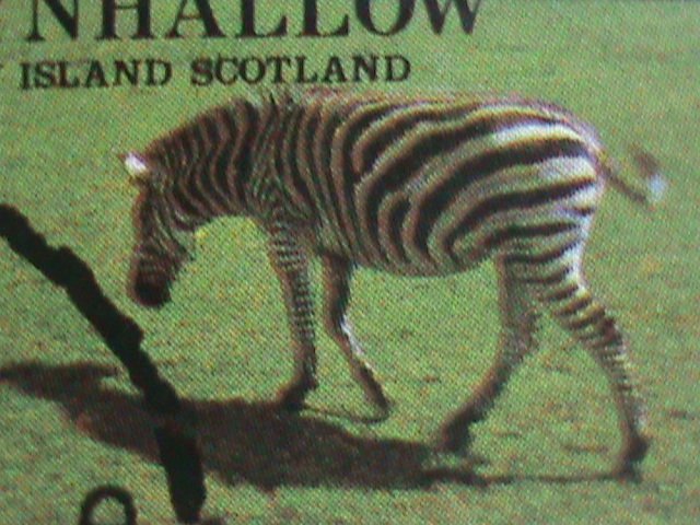​GRATE BRITAIN-EYNHALLOW STAMP-1977 WORLD ENDANGER ANIMALS CTO SHEET VERY FINE