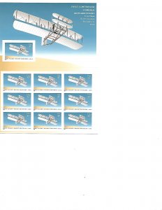 US Stamps/Sheets/Postage Scott #3783 Wright Brothers MNH F-VF OG FV $3.70