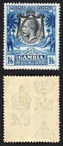 Gambia SG 135 1/6 Wmk Script Fine M/M Cat 27 pounds