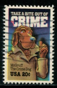 2102 US 20c McGruff The Crime Dog, used