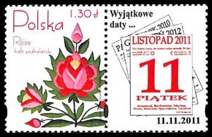 Poland 2011, Stamp with personal tab, Listopad 2011, MNH
