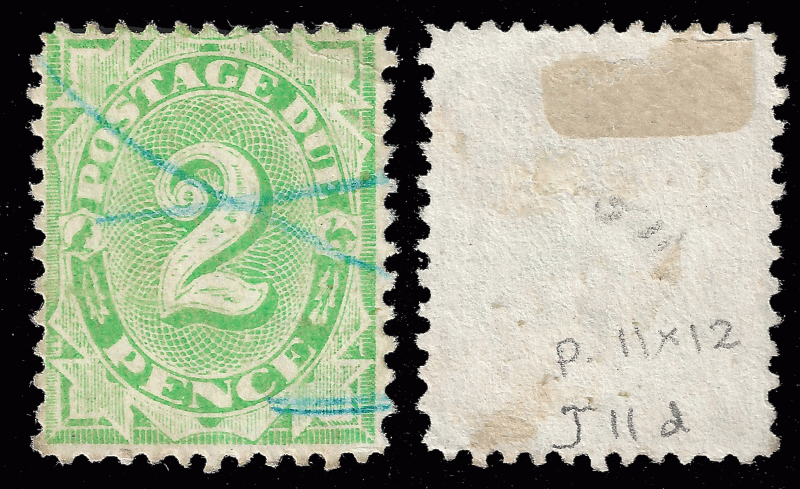 Australia Sc J11d (p.11x12) 1902 used