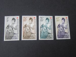 French Laos 1958 Sc C31-4 set MNH