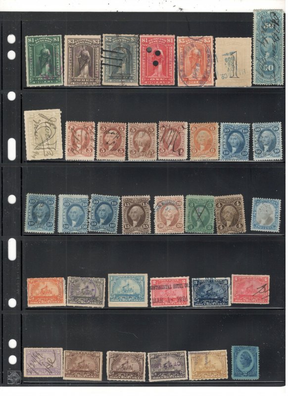 US REVENUE STAMP COLLECTION