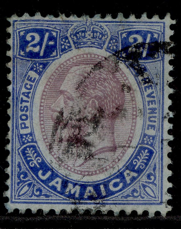 JAMAICA GV SG66, 2s purple & bright blue/blue, FINE USED. Cat £45.
