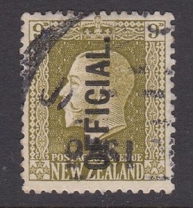 NEW ZEALAND GV 9d OFFICIAL sound used - SG cat c£38........................B4614