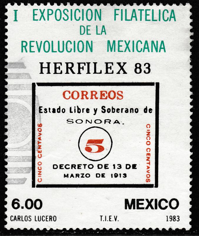 MEXICO 1311, Philatelic Expo. Mexican Revolution Used. VF. (999)