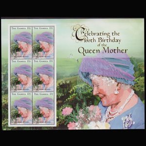 GAMBIA 2000 - Scott# 2360 Sheet-Queen Mother NH