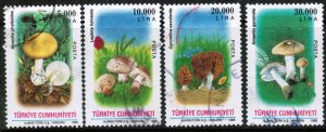 TURKEY 1995 - USED STAMPS - MUSHROOMS