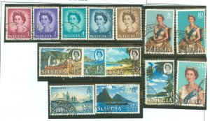 St. Lucia #182-195 Used Single (Complete Set)