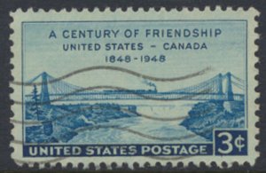 USA  SC#  961   Used 1948 Friendship with Canada  see scan