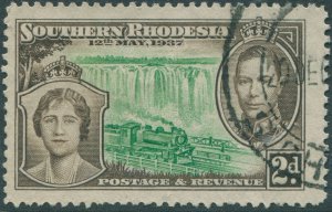 Southern Rhodesia 1937 SG37 2d KGVI Coronation FU