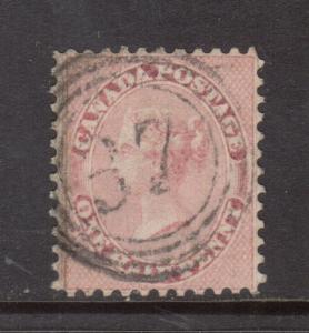 Canada #11 Very Fine Used With Ideal 4 Ring 37 Quebec Cancel Reperfed