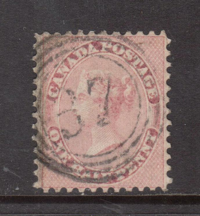 Canada #11 Very Fine Used With Ideal 4 Ring 37 Quebec Cancel Reperfed