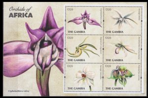 2011 Gambia 6542-6547KL Flowers 9,50 €