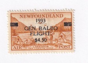 NEWFOUNDLAND # C18 VF-MVLH 1933 GEDN BALBO FLIGHT $4.50 CAT VALUE $450