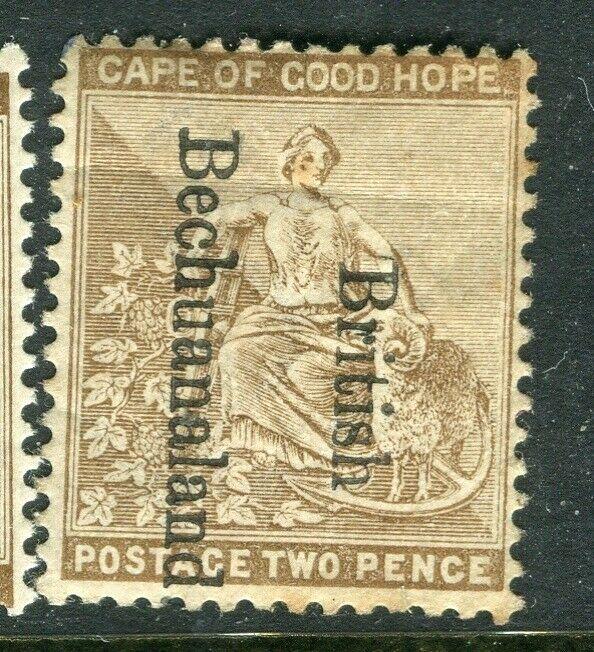 BECHUANALAND; 1890s early QV Optd. issue Mint hinged 2d. value