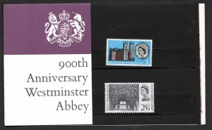 1966 Westminster Abbey 900th anniversary Presentation pack UNMOUNTED MINT