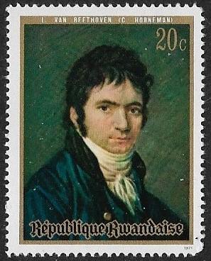 Rwanda # 408 - Beethoven Portrait - MNH (R1)