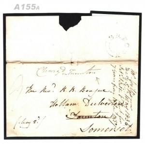 GB WALES Brecon Somerset Taunton 1836 {samwells-covers} A155a