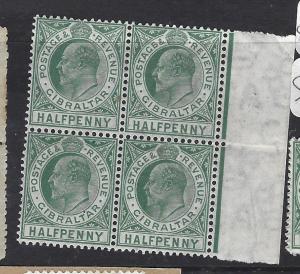 GIBRALTAR (PP0208B)  KE  1/2D  SG 64  BL OF 4  MNH