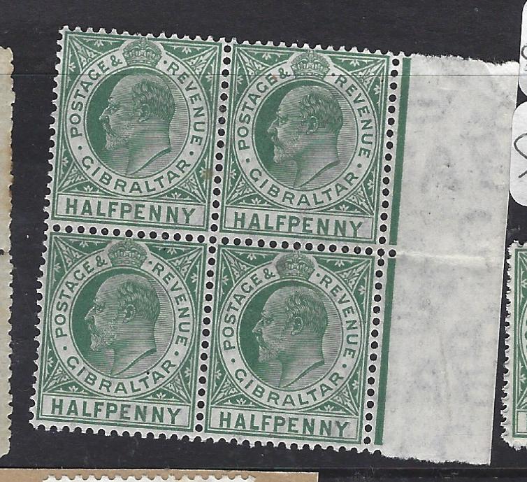 GIBRALTAR (PP0208B)  KE  1/2D  SG 64  BL OF 4  MNH