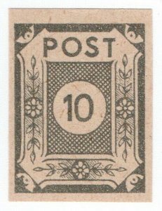 (I.B) Germany Local Post : East Saxony 10pf (imperforate)