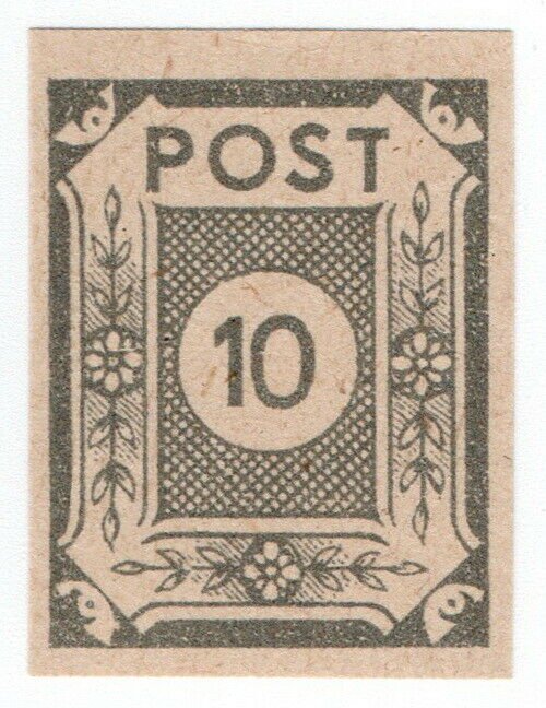 (I.B) Germany Local Post : East Saxony 10pf (imperforate)