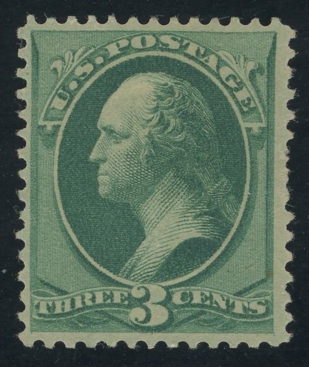 USA 184 - 3 cent Soft Porous - F/VF Mint hinged OG - Cat $90.00