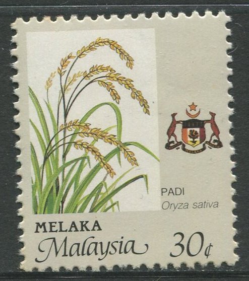 STAMP STATION PERTH Malacca #94 Agricultural Type State Crest MNH  1986