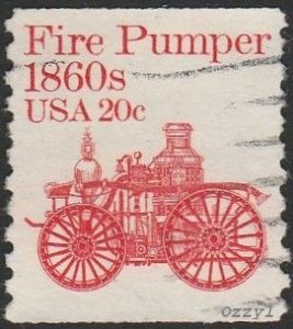 USA #1908 1981 20c Red Fire Pumper USED-VF-NH. 