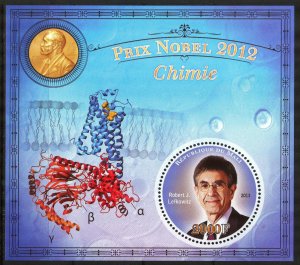 Mali 2013 Nobel Prix 2012 Chemistry Robert J. Lefkowitz S/S MNH