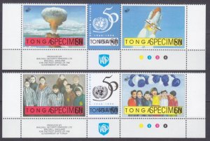 1995 Tonga 1386-1391Strip+Tab Space Shuttle - SPECIMEN 25,00 €