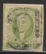 MEXICO 3, 2R ON SMALL PIECE, USED. VF. (T9)