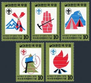 Korea South 982-986,MNH.Michel 990-994. Boy Scout Jamboree,Nordjamb-1975.