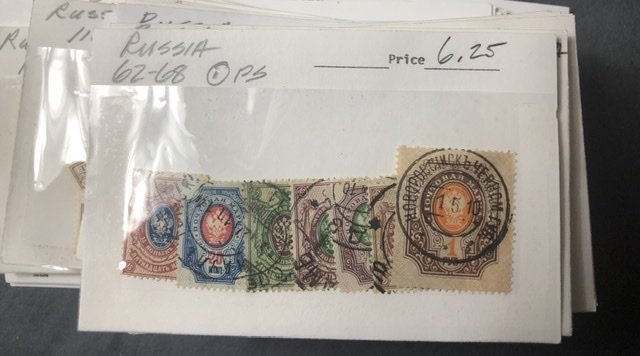 Lots Of Very Nice Russian Stamps in Stock Cards & Few Other Countries