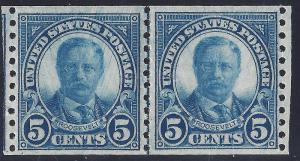 U.S. 602 VF NH JL PAIR (12427d)