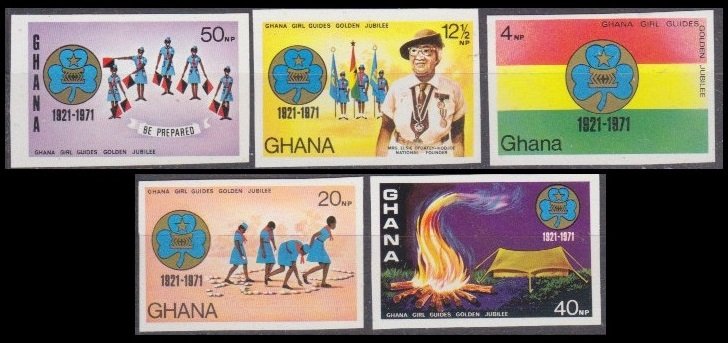 1971 Ghana 434-438b Scouts 60,00 €