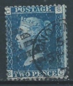 Great Britain #30 Used Plate 13 Queen Victoria 2p