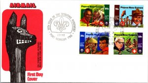 Papua New Guinea 1982 FDC - 75th Year Scouting Movement - F59160